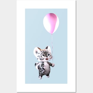 Snow Leopard Birthday Posters and Art